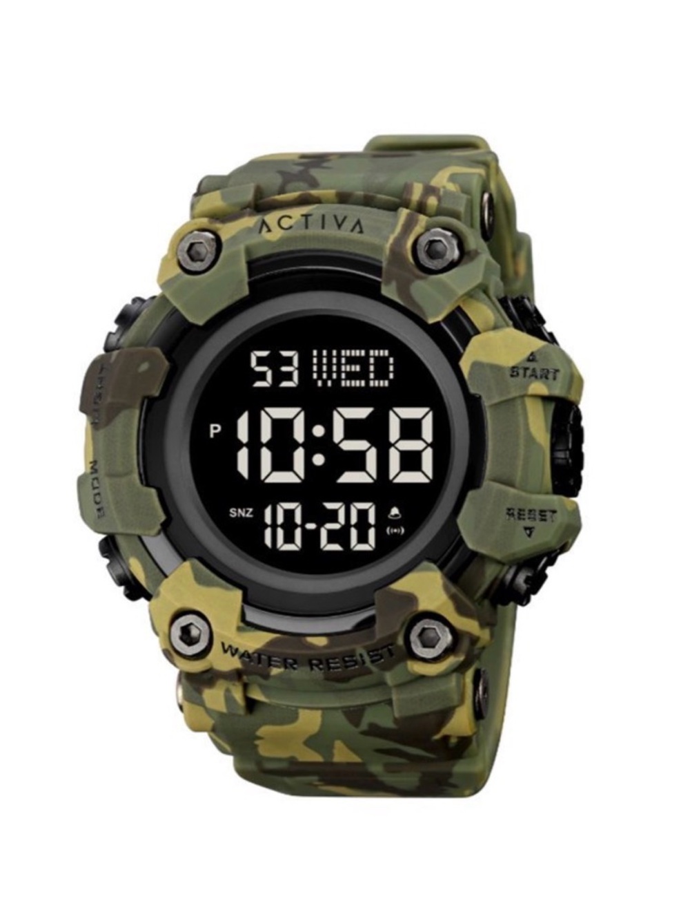 Activa X Invicta Digital Men's Watch - 56mm, Camouflage, Green (ACW1968-001)